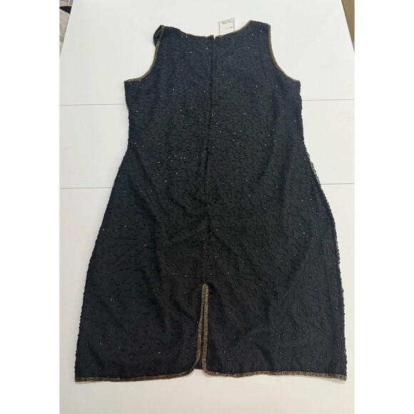 VTG Sequin Silk Dress Set Womens L Floral Blazer Cruise Holiday Formal Y2K NWT - Picture 7 of 16